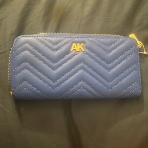 AK Blue Quilted Wallet
